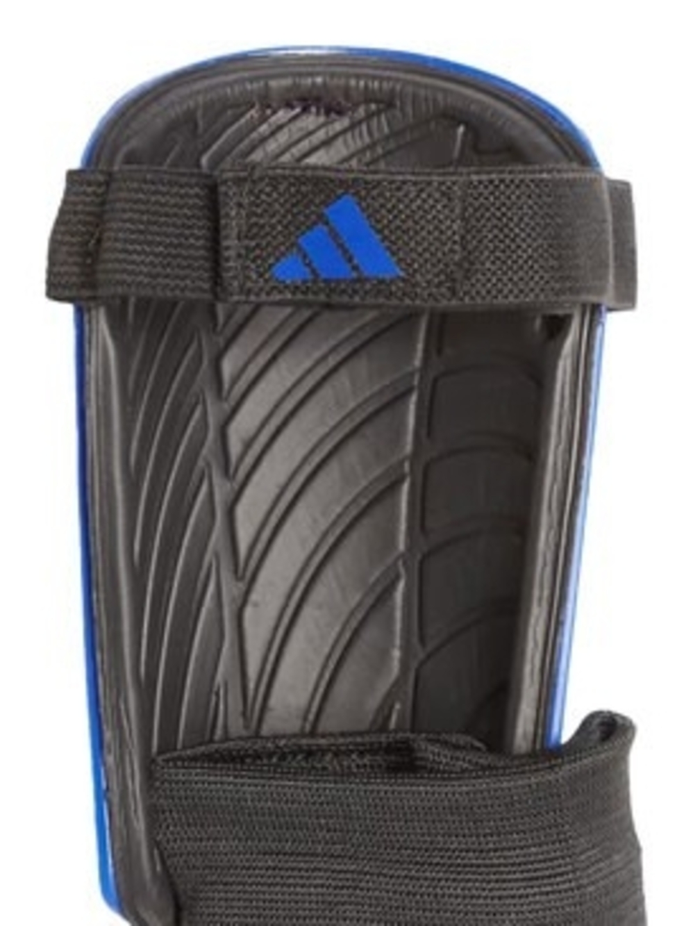 adidas Blue & Black Youth Soccer Shin Guards w/ Ankle Sleeves For 3'11-4'6 Tall - Picture 3 of 3